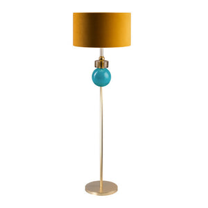 Blue Sphere Accent Floor Lamp | Villari Etienne
