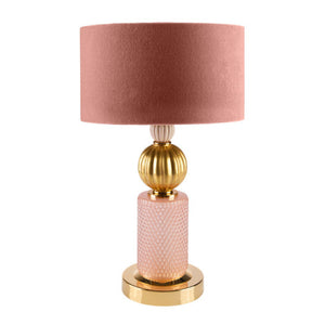 Pink & Gold Table Lamp | Villari Athena