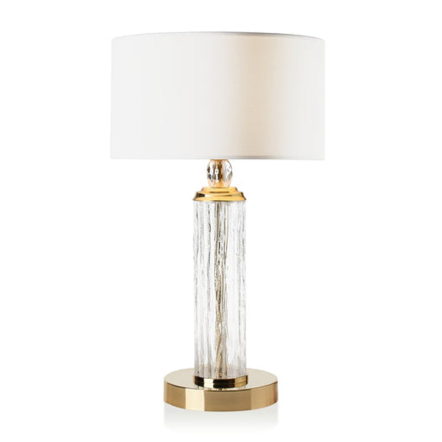 Cylindrical Glass Table Lamp | Villari Drum