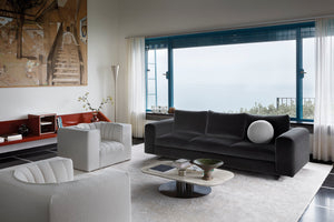 Modern Channeled Armchair | Arflex 9000