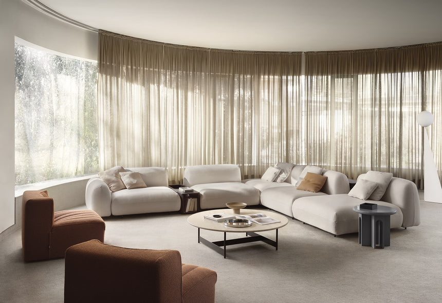 Modern Channeled Armchair | Arflex 9000