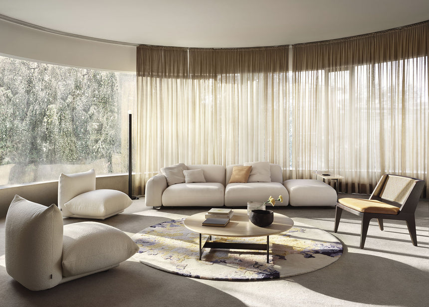 Plush Pillow-Style Armless Lounge Chair | Arflex Marenco