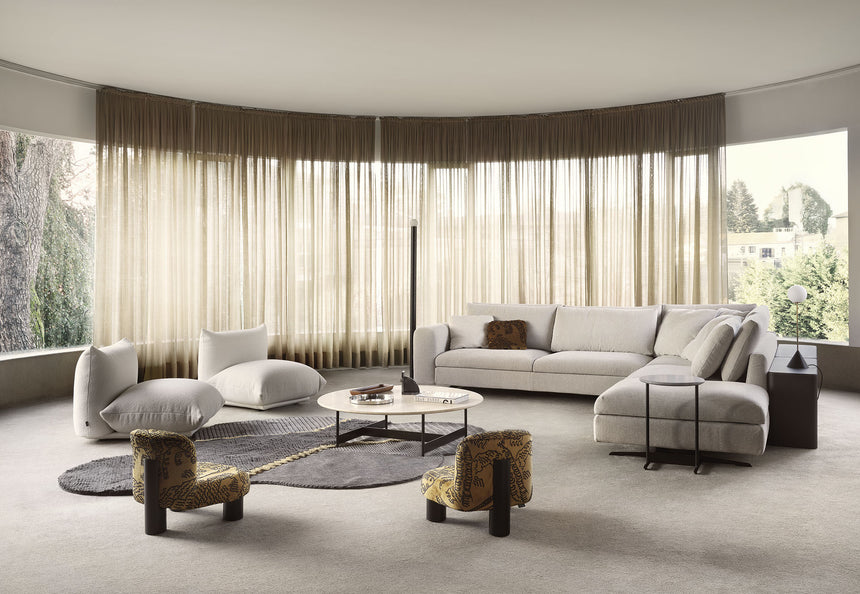 Plush Pillow-Style Armless Lounge Chair | Arflex Marenco