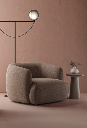 Upholstered Barrel Armchair | Marac Aland Poltrona