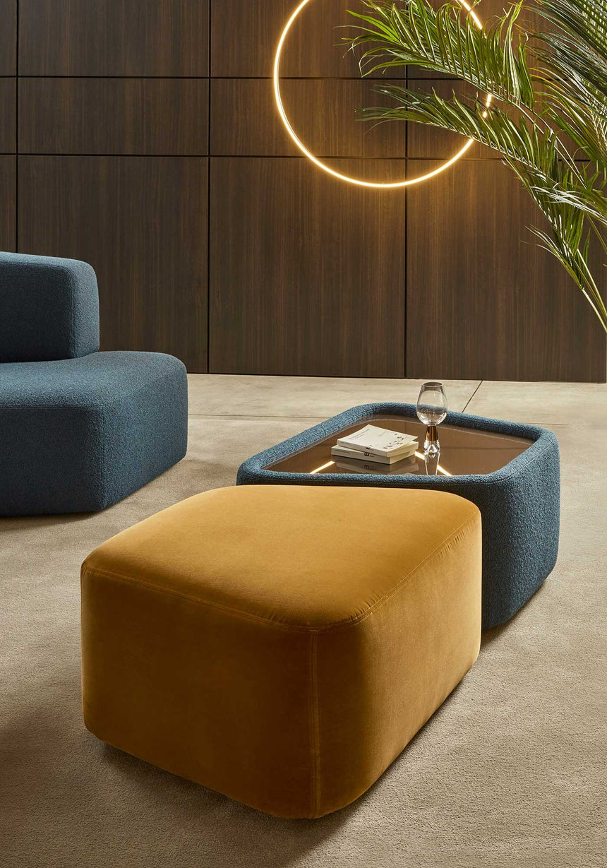 Modern Upholstered Ottoman | Marelli Atacama