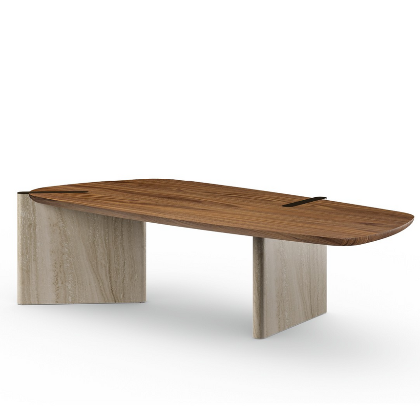Modern Minimalist Wooden Dining Table | Bonaldo Flatiron