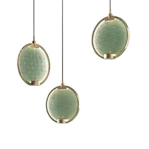 Round Prism Glass Hanging Lamps (3) | Masiero Horo