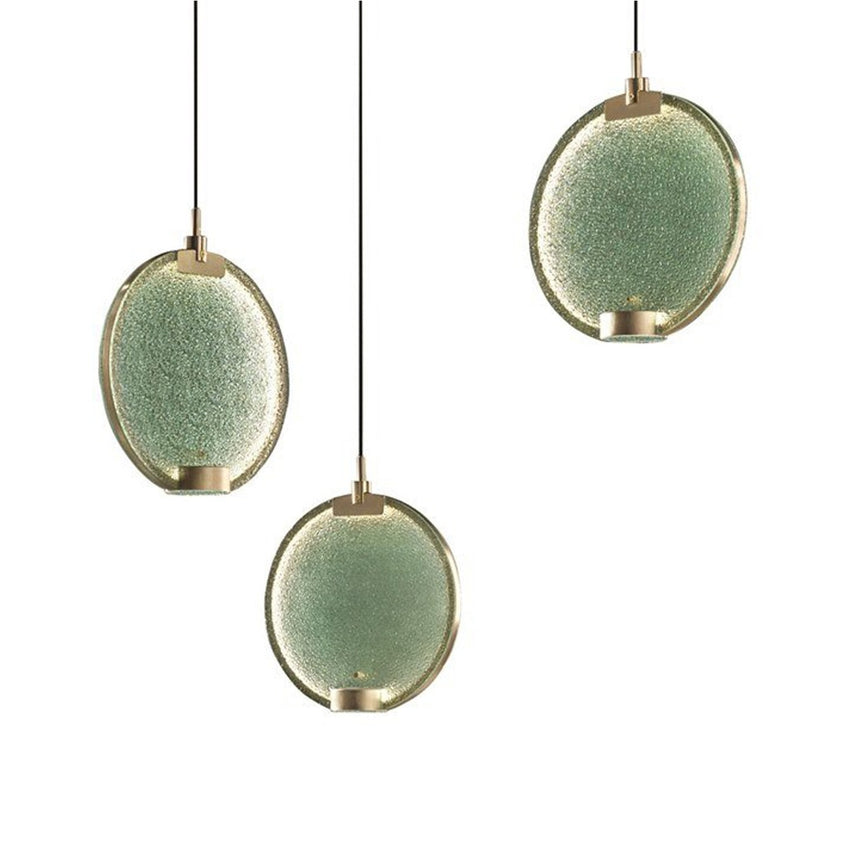 Round Prism Glass Hanging Lamps (3) | Masiero Horo