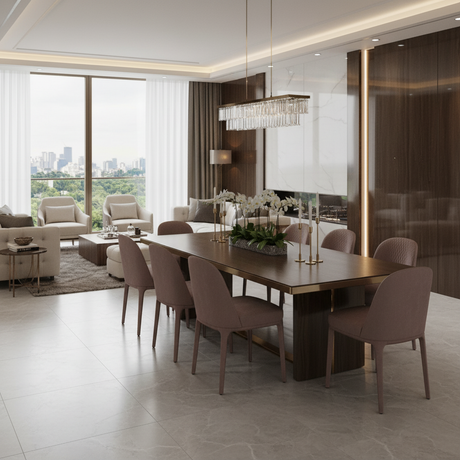 Curved Back Quilted Dining Chair | Marelli Paris