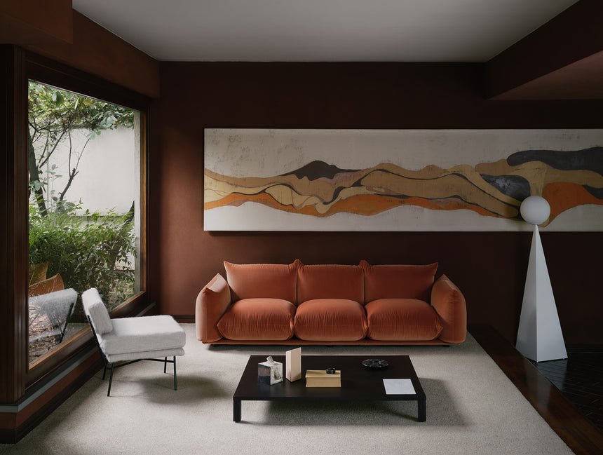 Double-Padded Modern Lounge Chair | Arflex Elettra