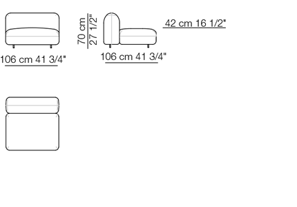 Modular Fabric Sofa | Arflex Tokio