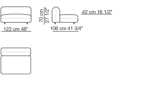 Modular Fabric Sofa | Arflex Tokio