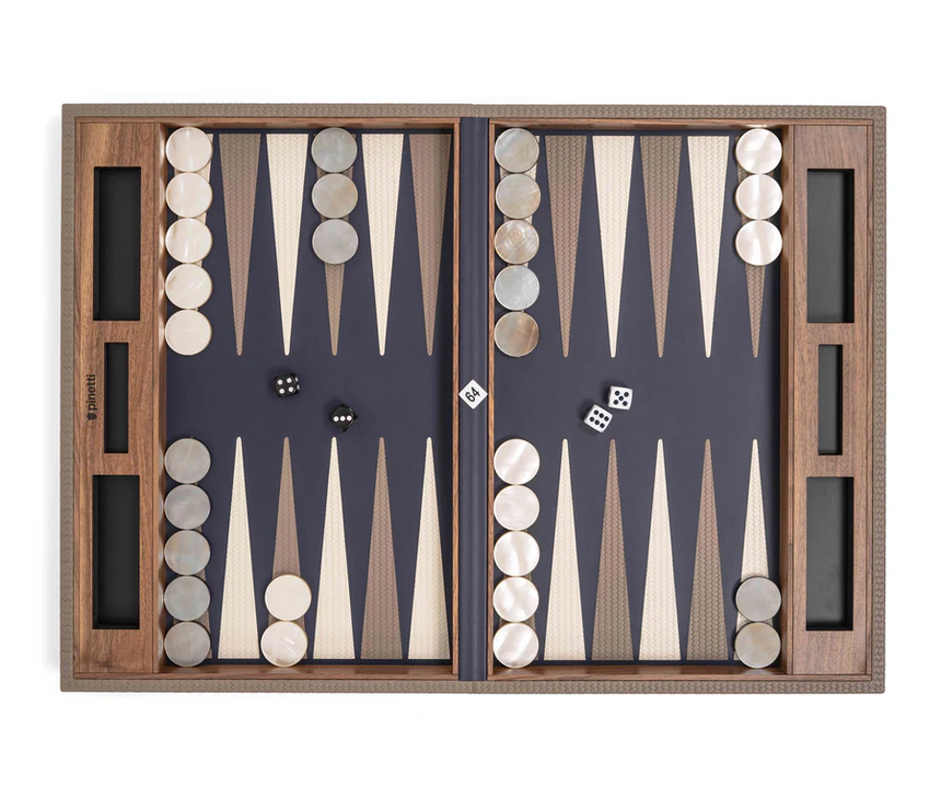 Walnut Wood Backgammon Set | Pinetti