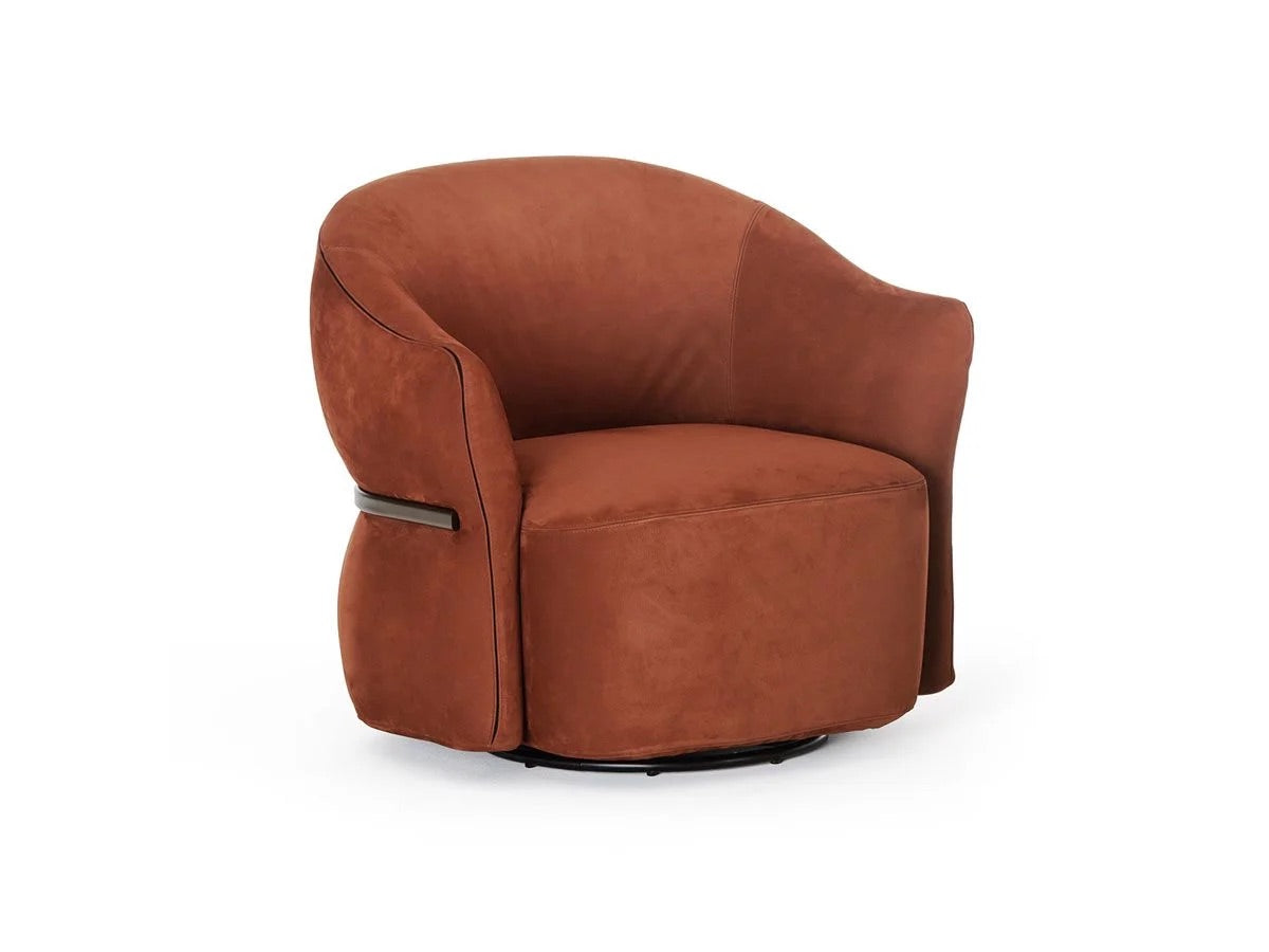 Round Back Swivel Armchair | Flou Madame Butterfly