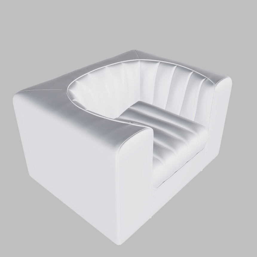 Modern Channeled Armchair | Arflex 9000