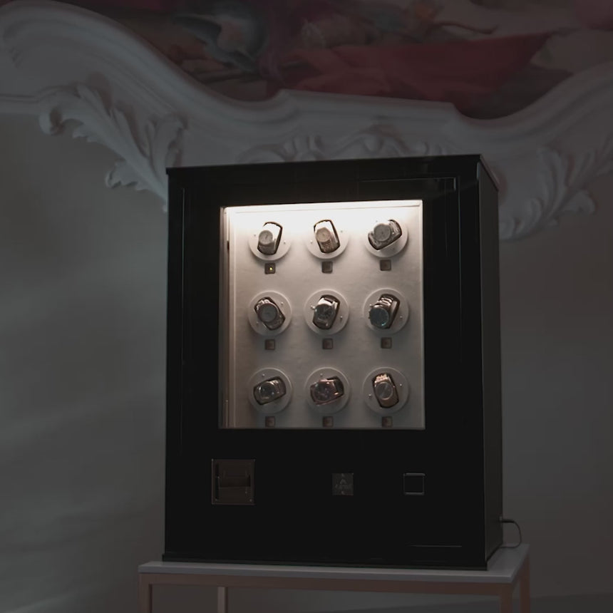 Wall-Mounted Armoire with Safe | Agresti Il Forziere Delle Ore | Italianfurniture.com