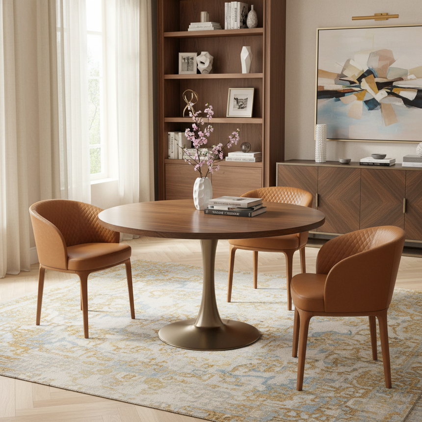 Curved Back Quilted Small Chair | Marelli Paris