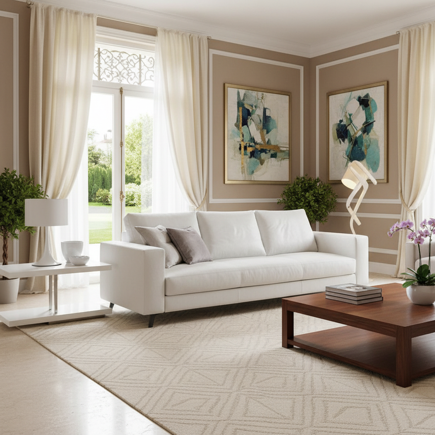 Angled Leg 3-Seater Sofa | Dema Newport