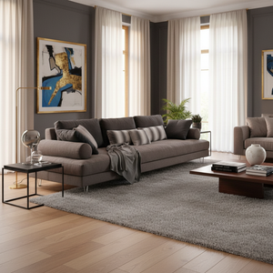 Cylindrical Arm 3-Seater Sofa | Dema Fly