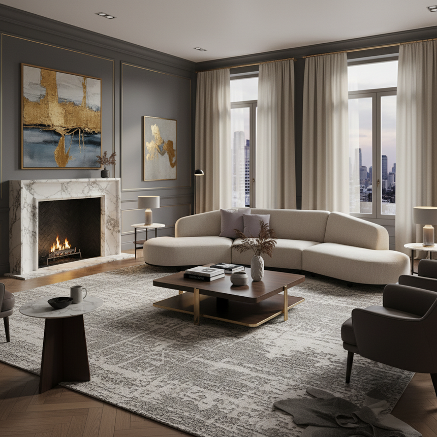 Organic Shaped Modular Sofa | Arflex Arcolor