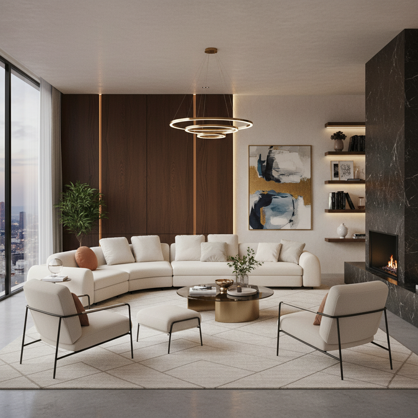 Arc-Shaped Modular Sofa | Arflex Edo