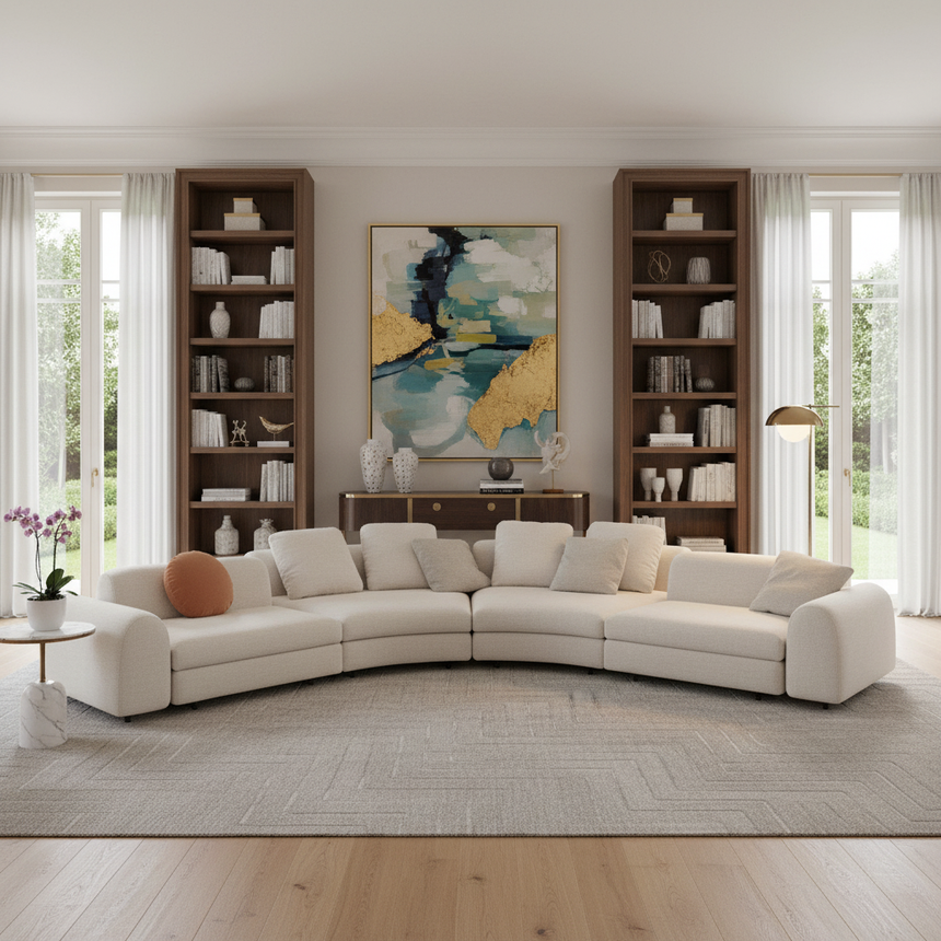 Arc-Shaped Modular Sofa | Arflex Edo