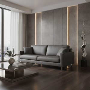 Wood Base Angular Sofa | Marelli Slide